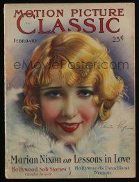 4b295 MOTION PICTURE CLASSIC magazine February 1930 art of Anita Page by Don Reed, Clara Bow+more!
