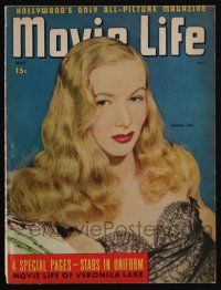 4b299 MOVIE LIFE magazine May 1943 the movie life of sexy Veronica Lake, victory gardens & more!