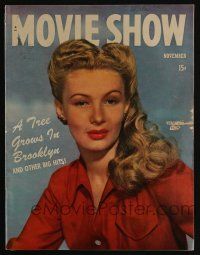 4b301 MOVIE SHOW magazine Nov 1944 Veronica Lake in Bring on the Girls, Gene Tierney in color!