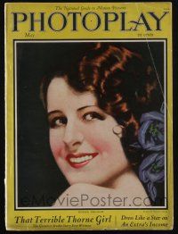 4b222 PHOTOPLAY magazine May 1925 art of Norma Shearer by Tempest Inman, Nana the Dog Nurse!