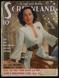 4b286 SCREENLAND magazine April 1941 Merle Oberon, Judy Garland, Lana Turner, James Stewart +more!