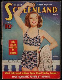4b285 SCREENLAND magazine August 1939 sexy Ann Sheridan by Donald Biddle Keyes, Gable at home!