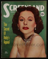 4b290 SCREENLAND magazine February 1952 Hedy Lamarr in My Favorite Spy, Jean Simmons, Susan Hayward