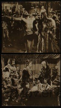 4b146 GOLIATH & THE BARBARIANS 7 deluxe 10.5x12 stills '59 Steve Reeves, sexy Chelo Alonso!
