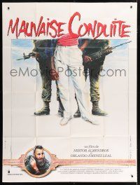 4c513 BAD CONDUCT French 1p '84 documentary about Cuba's moral purges in 1964, cool art!