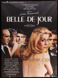 4c521 BELLE DE JOUR French 1p R70s Luis Bunuel, close up of sexy naked Catherine Deneuve!