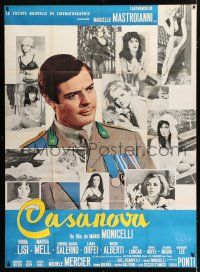4c556 CASANOVA '70 blue French 1p '65 Marcello Mastroianni + montage of Virna Lisi & sexy girls!
