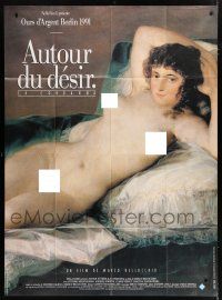 4c568 CONVICTION French 1p '91 Marco Bellocchio, great Naked Maja artwork by Francisco de Goya!