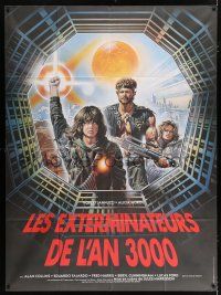 4c615 EXTERMINATORS OF THE YEAR 3000 French 1p '84 cool art by Enzo Sciotti & Cenci!
