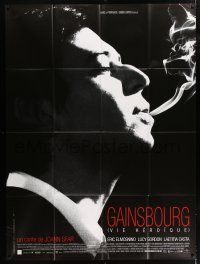4c651 GAINSBOURG French 1p '10 biography of the great French singer, cool smoking close up!