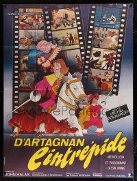 4c661 GLORIOUS MUSKETEERS French 1p '74 D'Artagnan l'intrepide, great cartoon montage!