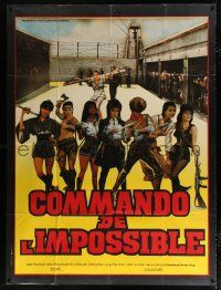 4c664 GOLDEN QUEEN'S COMMANDO French 1p '82 great image of bad kung fu babes in prison!