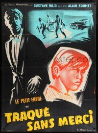 4c695 HERMANO MENOR French 1p '53 Gustavo Rojo, Younger Brother, cool crime art by Bohle!