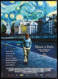 4c802 MIDNIGHT IN PARIS French 1p '11 cool image of Owen Wilson under Van Gogh's Starry Night!
