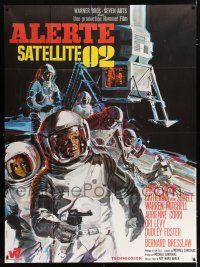4c811 MOON ZERO TWO French 1p '69 the first moon western, different art of astronauts in space!