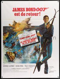 4c835 ON HER MAJESTY'S SECRET SERVICE French 1p '69 George Lazenby's only appearance as James Bond