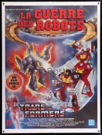 4c959 TRANSFORMERS THE MOVIE French 1p '86 animated robot action cartoon, completely different!