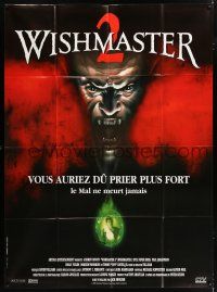 4c993 WISHMASTER 2: EVIL NEVER DIES French 1p '99 evil has been summoned again, cool horror art!