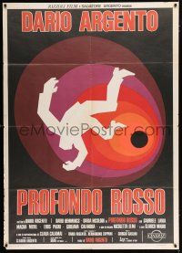 4c033 DEEP RED Italian 1p '75 Dario Argento's Profondo Rosso, cool completely different artwork!