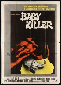 4c182 IT'S ALIVE Italian 2p '75 Larry Cohen horror, cool different image, Baby Killer!