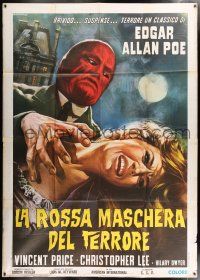 4c195 OBLONG BOX Italian 2p '70 Edgar Allan Poe's tale of living dead, cool different Casaro art!