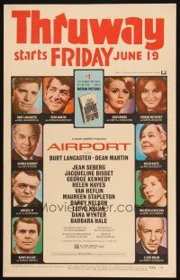 4c238 AIRPORT WC '70 Burt Lancaster, Dean Martin, Jacqueline Bisset, Jean Seberg