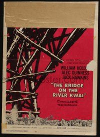 4c263 BRIDGE ON THE RIVER KWAI WC '58 William Holden, Alec Guinness, David Lean classic!