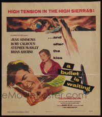 4c268 BULLET IS WAITING WC '54 Jean Simmons is trapped with Rory Calhoun & Stephen McNally!