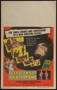 4c274 CELL 2455 DEATH ROW WC '55 biography of Caryl Chessman, no. 1 condemned convict!