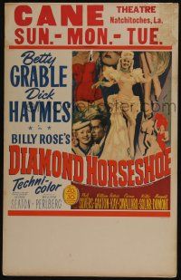 4c292 DIAMOND HORSESHOE WC '45 sexiest image of dancer Betty Grable in skimpy outfit!