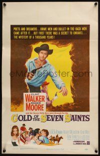 4c314 GOLD OF THE SEVEN SAINTS WC '61 Clint Walker, Roger Moore, the mystery of a thousand years!