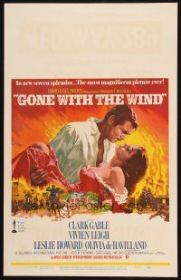 4c316 GONE WITH THE WIND WC R68 art of Clark Gable holding Vivien Leigh by Howard Terpning!