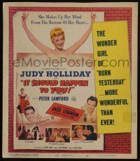 4c344 IT SHOULD HAPPEN TO YOU WC '54 Judy Holliday, Peter Lawford, Jack Lemmon in his first role!