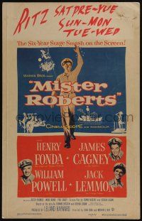 4c372 MISTER ROBERTS WC '55 Henry Fonda, James Cagney, William Powell, Jack Lemmon, John Ford