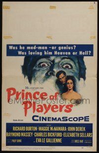 4c399 PRINCE OF PLAYERS WC '55 Richard Burton as Edwin Booth, perhaps greatest stage actor ever!