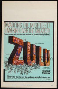 4c483 ZULU WC '64 Stanley Baker & Michael Caine English classic, dwarfing the mightiest!