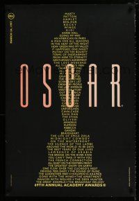 4d001 69TH ANNUAL ACADEMY AWARDS 1sh '97 image of Oscar from winning movie titles!
