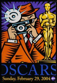 4d008 76TH ANNUAL ACADEMY AWARDS DS 1sh '04 great art of photographer & Oscar!