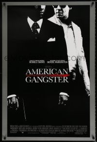 4d051 AMERICAN GANGSTER int'l DS 1sh '07 Denzel Washington, Russell Crowe, Ridley Scott directed!