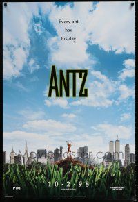 4d060 ANTZ advance 1sh '98 Woody Allen, computer insects, every ant has his day!