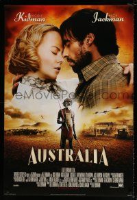 4d071 AUSTRALIA style B int'l DS 1sh '08 Hugh Jackman & Nicole Kidman, aborigine!