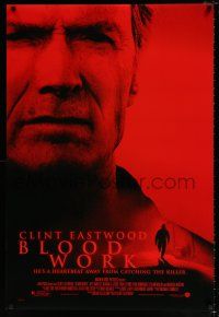4d107 BLOOD WORK DS 1sh '02 Clint Eastwood directs & stars, Jeff Daniels!