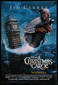 4d144 CHRISTMAS CAROL advance DS 1sh '09 Jim Carrey, Gary Oldman, Colin Firth