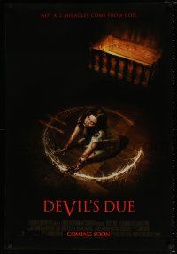 4d197 DEVIL'S DUE style C int'l advance DS 1sh '14 Zach Gilford, incredibly creepy image!