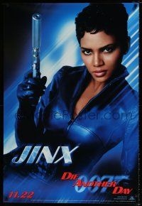4d203 DIE ANOTHER DAY teaser 1sh '02 James Bond, great portrait of sexy Halle Berry as Jinx!
