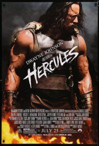 4d336 HERCULES advance DS 1sh '14 cool image of Dwayne Johnson in the title role!