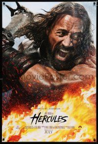 4d337 HERCULES teaser DS 1sh '14 cool image of Dwayne Johnson in the title role!