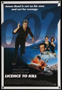 4d446 LICENCE TO KILL int'l 1sh '89 Timothy Dalton as Bond, Carey Lowell, sexy Talisa Soto!