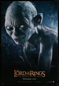 4d460 LORD OF THE RINGS: THE RETURN OF THE KING teaser DS 1sh '03 Andy Serkis as Gollum!