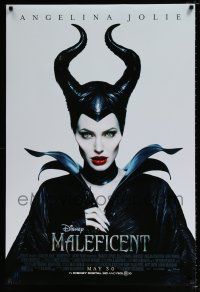 4d470 MALEFICENT advance DS 1sh '14 cool image of sexy Angelina Jolie in title role!